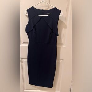 Enfocus Studio Navy Midi Dress